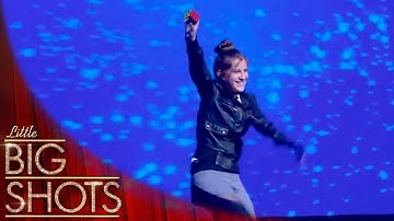 How To Solve A Rubix Cube On A Unicycle! | Little Big Shots