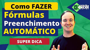 Como preencher fórmula no Excel?