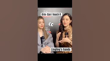 That gaze…Orm looked at Lingling’s fingers 😭💅🔥 #lingorm #linglingkwong #ormkornnaphat
