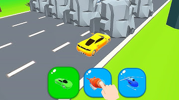 FUNNY GAMES - SHAPE SHIFTING RUN All Levels Gameplay Walkthrough Android, ios max D6HFB