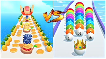 MAX LEVELS Pancakes Run vs BallRun2048 🔮💥: All Levels Gameplay Walkthrough Android ,iOS NEW UPDATE