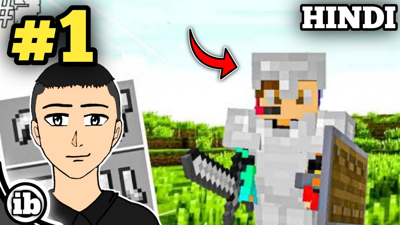 MINING IRON IN MINECRAFT SURVIVAL SERIES EPISODE 1 IN HINDI - YouTube