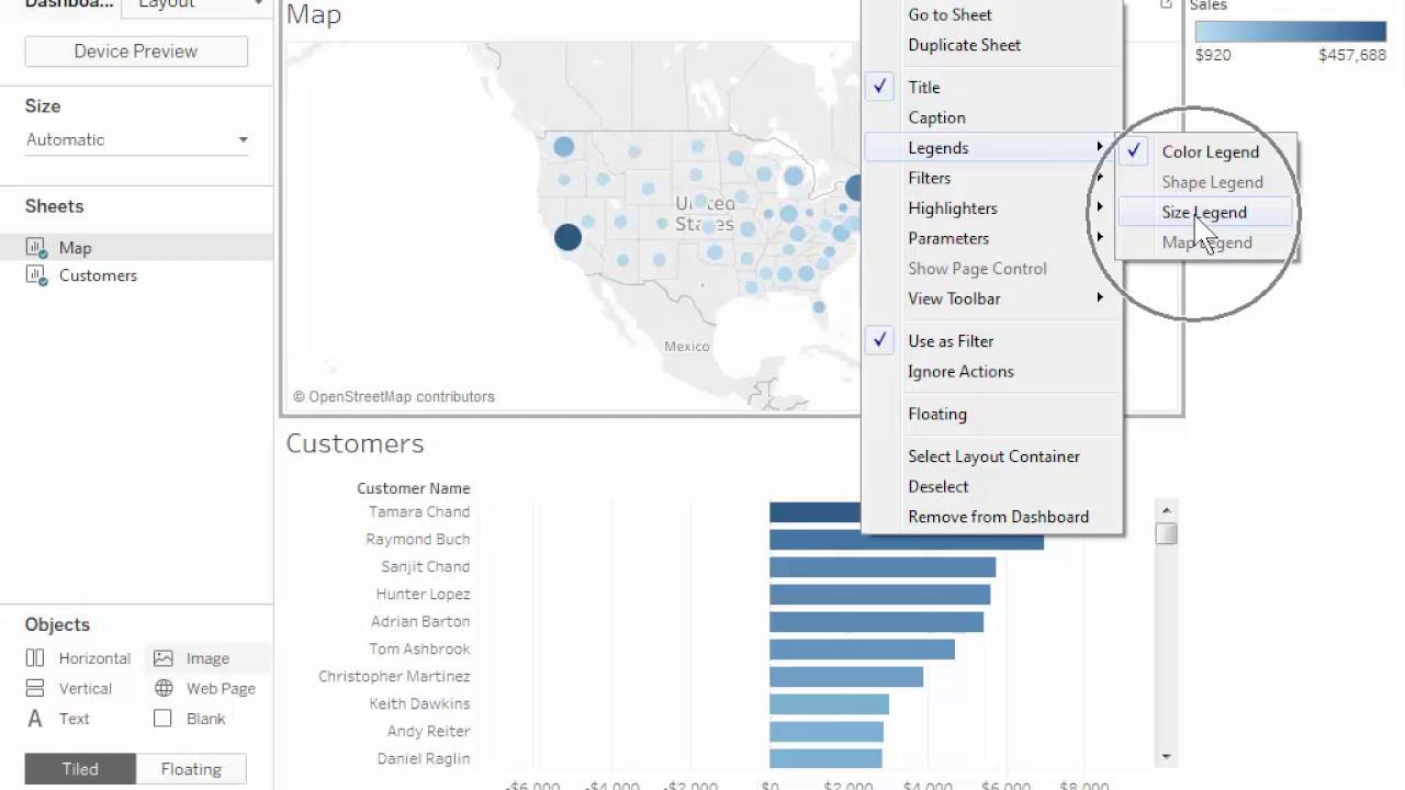 Tableau Pie Chart Legend