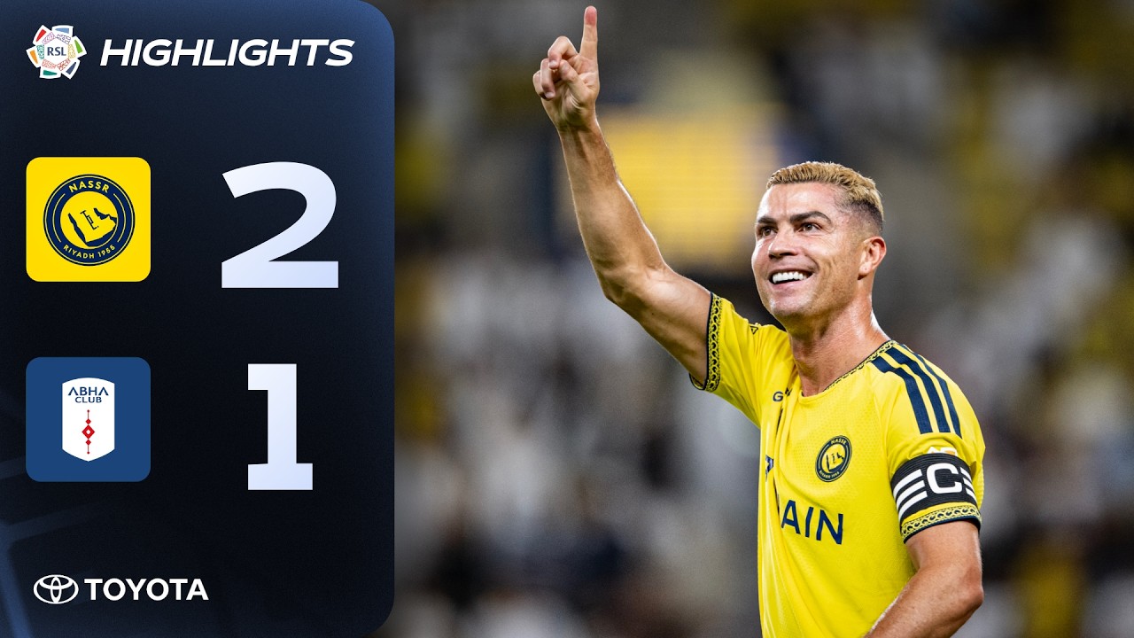Ronaldo gets 979th goal as Al Nassr beat Abha 🐐 | Powered by Toyota