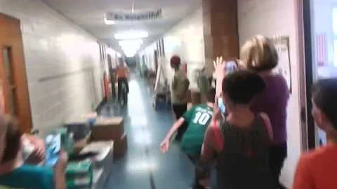 Mary devine last day at school riding in hallways
