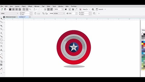 Make "Captain America Shield" In CorelDraw..