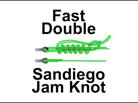 DOUBLE San-Diego Jam knot in under a minute