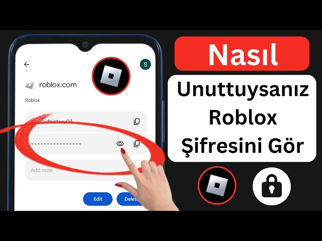 Roblox Şifremi Unuttum!  Roblox oynuyor ama şifrenizi