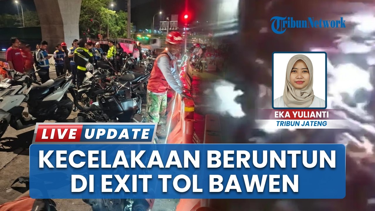 Update Kecelakaan Beruntun di Exit Tol Bawen Semarang