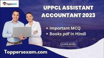 UPPCL ASSISTANT ACCOUNTANT Books pdf in Hindi, Solved Paper, Exam Pattern, Important MCQ