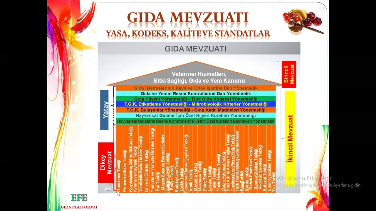 Gıda Mevzuatı Kodeks Yönetmelik Tebliğ