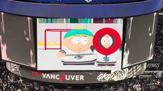 HILARIOUS! LA Kings Eric Cartman From South Park ZAMBONIES Kenny Who’s A Kraken Fan With A Zamboni!