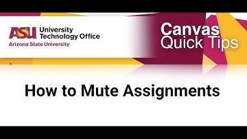 How to Mute Assignments