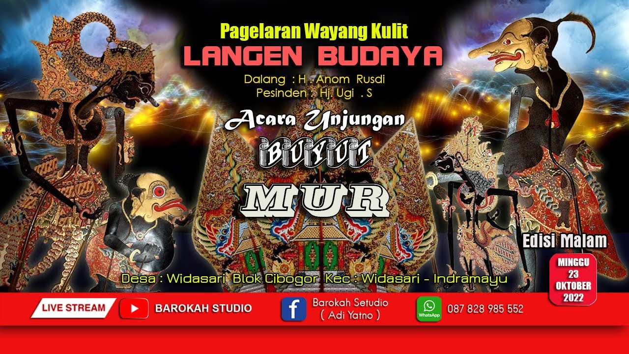 WAYANG KULIT LANGEN BUDAYA  🔴(LIVE MALAM)