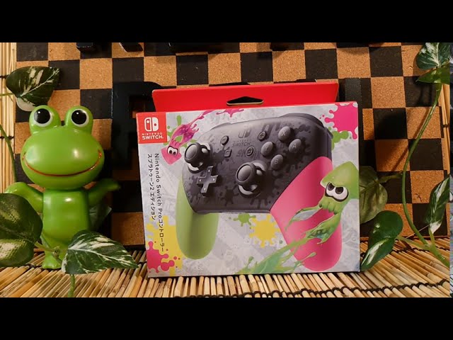 商品開封レビュー】Nintendo Switch Proコントローラー スプラ