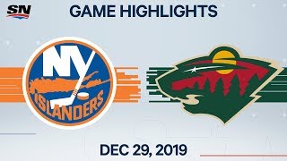 NHL Highlights | Islanders vs. Wild - Dec. 29, 2019