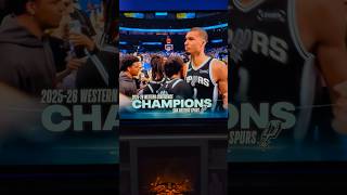 Spurs are the 2025-2026 Western Conference Champion! #nbaplayoffs #nba #spurs #okc #wemby