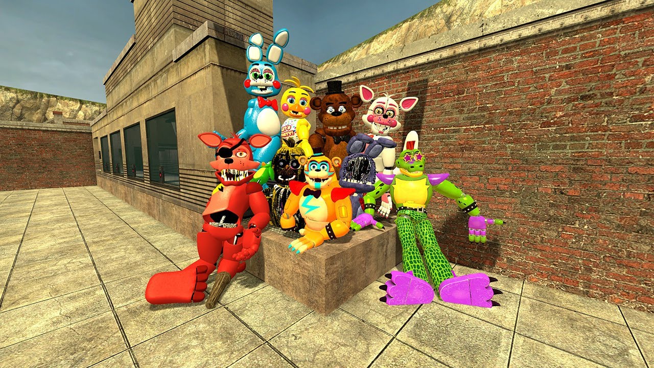 Destroyed Ruby MEGA DESTROY RUBY FNAF SECURITY BREACH ANIMATRONICS IN GMOD! - YouTube