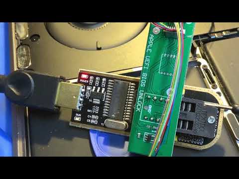 Macbook EFI unlock with CH341 programmer
