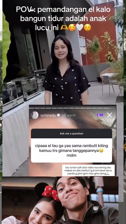 Syifa Hadju replied that El Rumi knew that Syifa Hadju's hair was curly #syifahadju