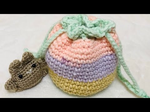 コロンとした巾着袋🙂🎶 - YouTube