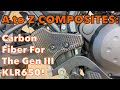 Carbon Fiber Parts for the Gen3 Kawasaki KLR 650 from A to Z Composites Inc.