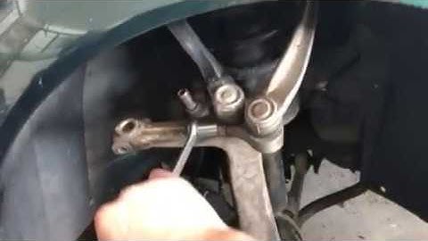 Audi upper control arm pinch bolt removal No special Tools