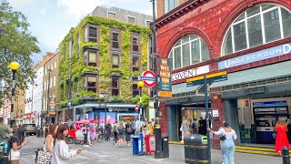 A London Summer Walk on a Humid Afternoon incl. Buckingham Palace &amp; West End Streets | 4K HDR