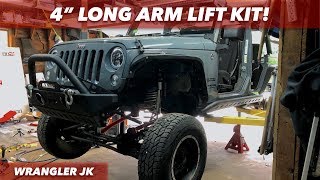 Rough Country 4' Long Arm Lift Kit & Vertex Reservoir Shocks // PT. 1  FRONT