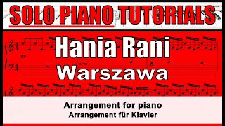 HANIA RANI - Warszawa - score for SOLO PIANO