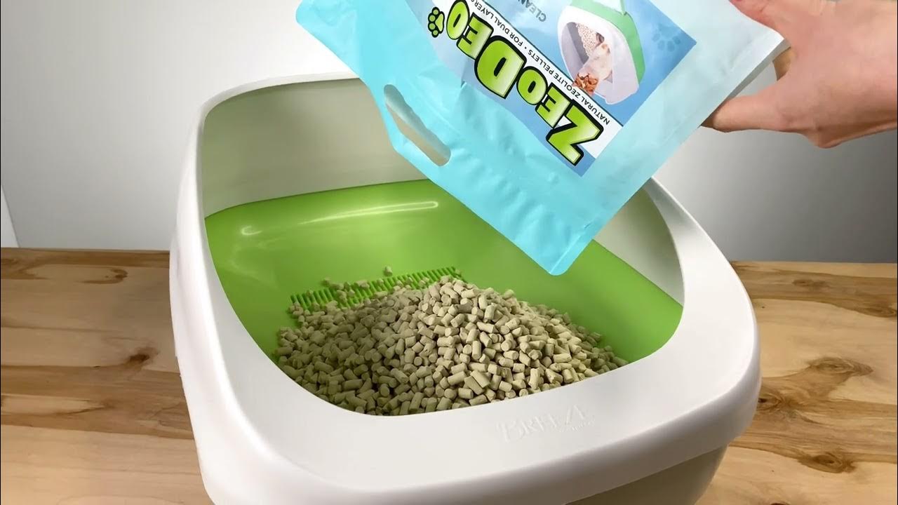 ZeoDeo Zeolite cat litter pellets for dual layer cat litter systems