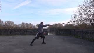 Different types of thrusts with a neyze (spear)