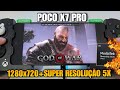 GOD OF WAR LITE RESOLUÇAO 1280x720 +SUPER RESOLUÇAO 5X | POCO X7 PRO GAMEHUB
