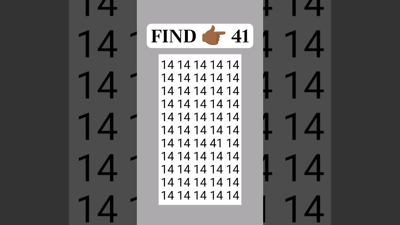 Find 41 Only Sharp Eyes Quiz Puzzle Youtube Yt Shorts