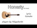 Honesty  sweat cover by pidsguitarist karaoke guitar acoustic