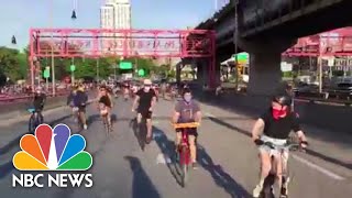 'Whose Streets? Our Streets': New York Cyclists Ride In Support Of BLM | NBC News