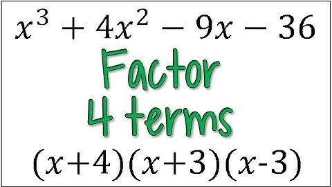 Factor by Grouping: How to Factor Polynomials with 4 Terms
