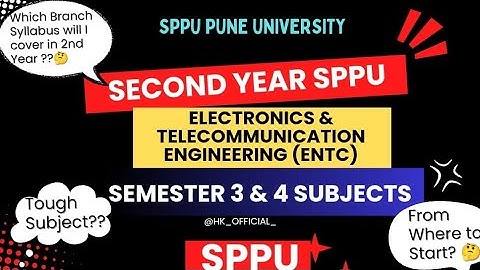 SPPU Second Year (SE) ENTC Engineering Subjects | SPPU PATTERN | Semester 3 & 4 🔥| @HK_OFFICIAL_
