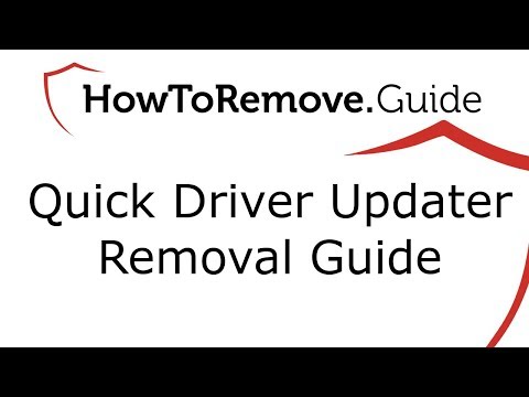 Uninstall Quick Driver Updater Virus