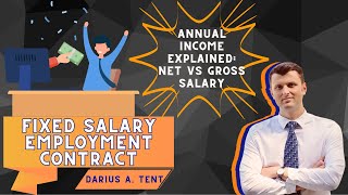 Employment Contract & #salary Explained | GROSS Salary vs NET Salary | FIXED SALARY +s and -s