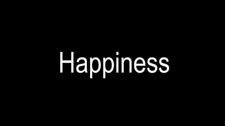 Happiness: Two People With Great Smiles Talk About...