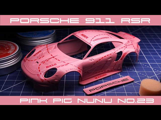 PORSCHE 911 RSR NuNu Painting the iconic Pink Pig 2018 Le Mans