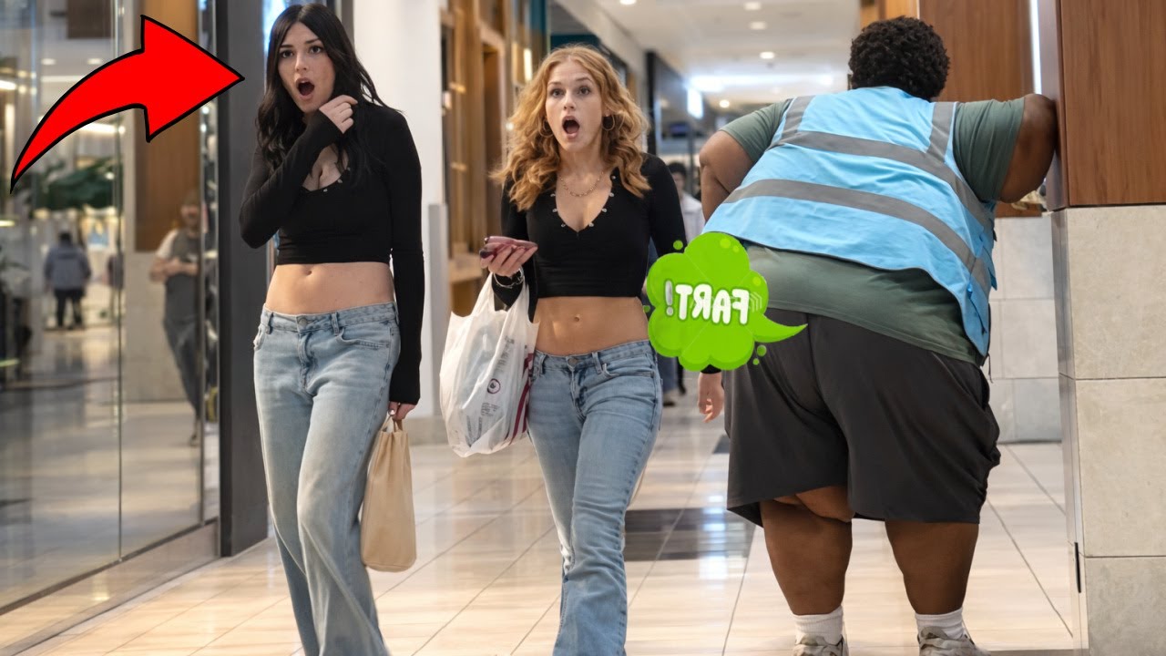 Fat Guy Farts On Girls At The Mall!!! (Wet Bean Burrito Farts)