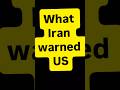 Iran Warns US: We Will Fight Back If Attacked | Breaking News #newstoday