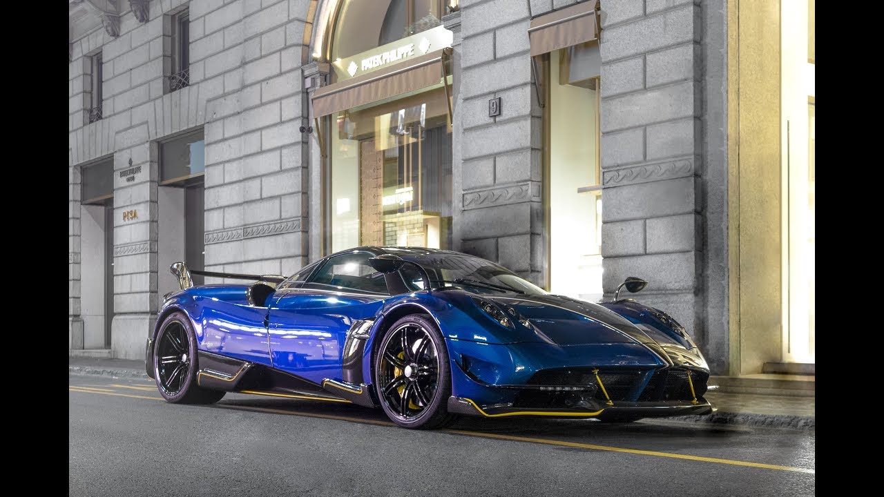 PAGANI HUAYRA BC OF FC INTER'S OWNER IN MILAN!!! - YouTube