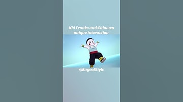 Kid Trunks and Chiaotzu unique interaction #dragonball #dragonballz #dragonballsparkingzero #shorts