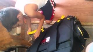 CCM rbz 130 wheeled hockey backpack.