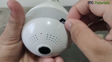 How to insert SD Card in Bulb Camera | How to put Memory Card in Skone CCTV Bulb Camera