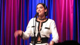 Dua Lipa live in LA performing "New Rules" acoustic 9-28-18.