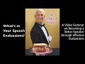 Bob Turel's Speech Evaluation Seminar for Toastmasters